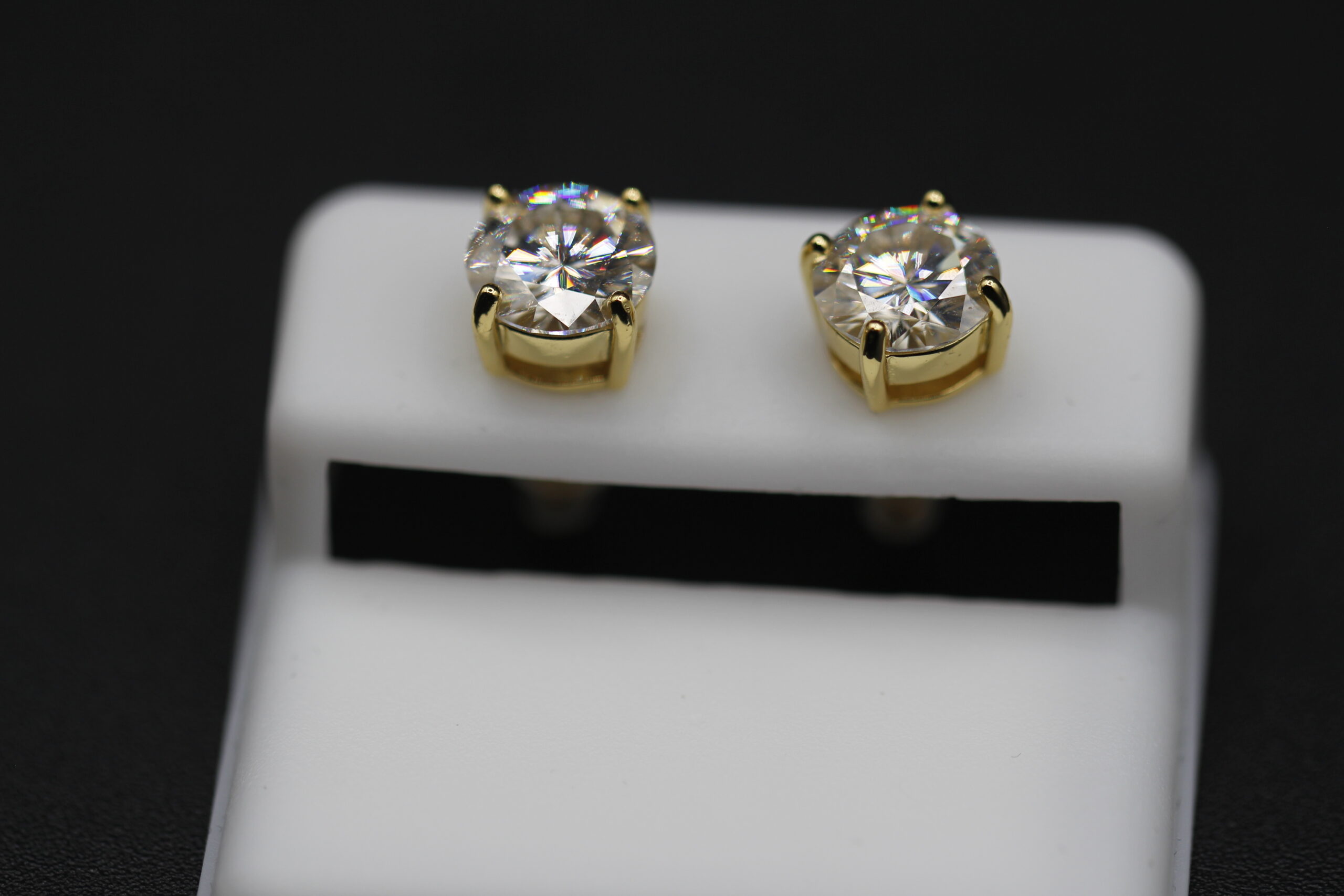 14k gold over skrews 1i (1) Stud Earrings - Image 1