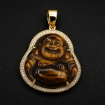 Tiger's Eye Buddha Pendant
