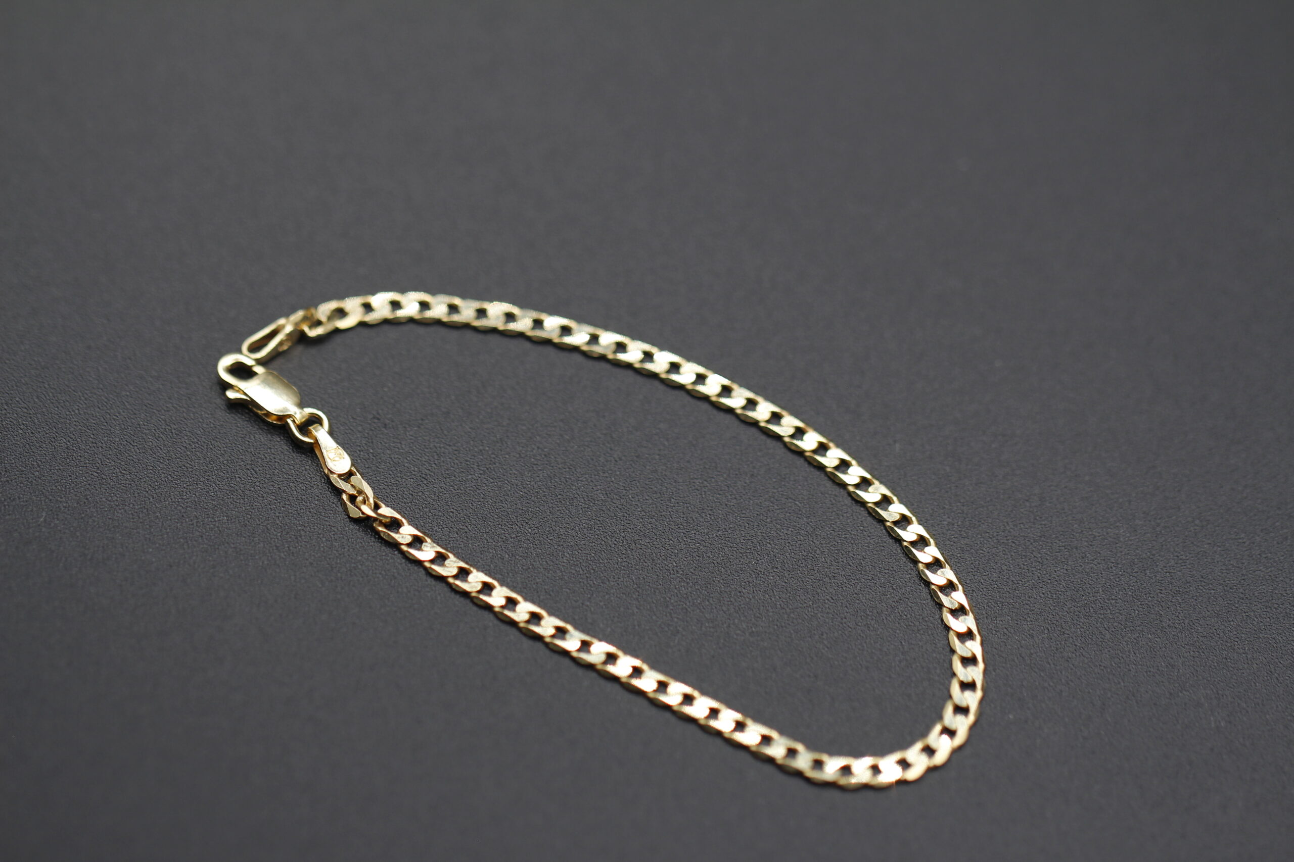 gold over braclet 14 Cuban Link Bracelet - Image 1