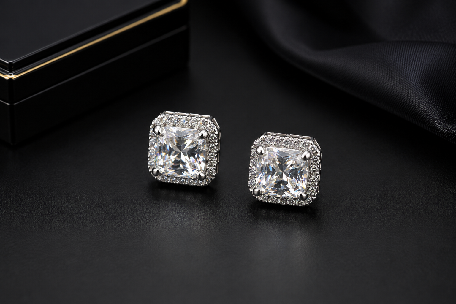halo Halo Stud Earrings - Image 1