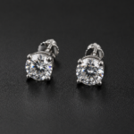 Round Stud Earrings