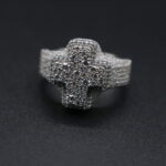 Moissanite Cross Ring